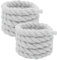 1 Paia Lacci Corda Rotondi,Lacci a Corda per Air Force 1,Chunky Corda Lacci 8 mm (150 cm),Lacci in Cotone Intrecciati a Mano per Scarpe Casual, Scarpe da Corsa, Scarpe Sportive (Grigio)