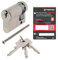 ABUS A93 Cylindre de serrure à fermeture identique fabriqué individuellement, système de fermeture avec 3 clés et carte de code ToniTec - Profil C73 - Taille 10/40 mm, demi-cylindre