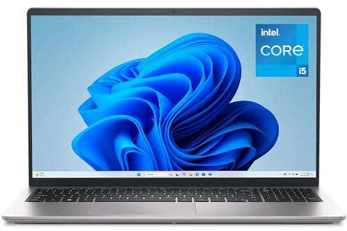 Dell 15 Laptop DC15250-15.6-inch FHD (1920x1080) 120Hz Display, Intel Core i5-1334U Processor, 16GB DDR4 RAM, 512GB SSD, Intel UHD Graphics, Windows 11 Home, Onsite Service - Platinum Silver