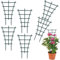 6 Pièces Treillis à Plantes Grimpantes - Support Réutilisable pour Légumes en Pot, Plantes d'Intérieur et Jardinières - Tuteur Décoratif pour Vignes, Mini Treillis de Jardin pour Culture en Pot