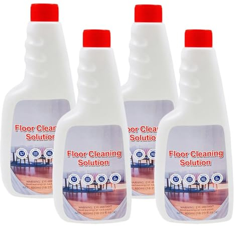 Bodenreiniger 480mL 4er-Pack, Reinigungsmittel Kompatibel mit Roborock S7/S8/Q5/Q7/Q8/Qrevo et Dyad/Flexi, Reinigungslösung für Boden