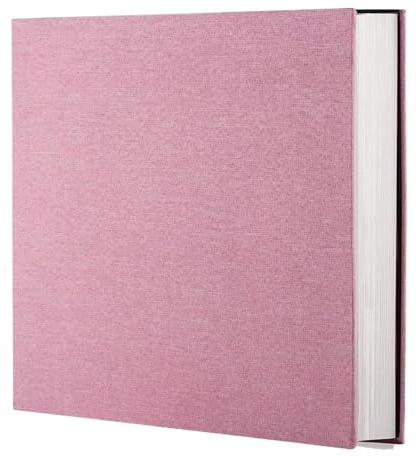 RUWLFE fotoalbum självhäftande linneomslag för scrapbooking gör-det-själv-fotoalbum för kvinnor och män, color2, En Storlek, klassisk