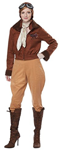 California Costumes, American Aviator Women’s Costume, Small