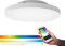 EGLO connect LED Deckenleuchte Turcona-C, 1 flammige Deckenlampe aus Stahl, Aluminium und Kunststoff in Weiß, mit Fernbedienung, Farbtemperaturwechsel (warm, neutral, kalt), RGB, dimmbar, Ø 45 cm