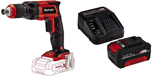 Einhell Akku-Trockenbauschrauber TE-DY 18 Li Power X-Change (Lithium-Ionen, 18 V, 4000 min-1, Tiefenanschlag, Dauerbetrieb, inkl. 4,0 Ah Akku und Ladegerät, Koffer)