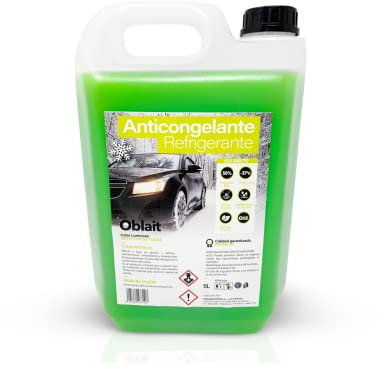 Oblait Anticongelante Orgánico Long Life G12 50% - Protección -37grados 5 litros Verde