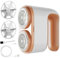 CONOPU Rasoir Anti Bouloche, Rechargeable par USB-C, Puissant à 12 Lames Double extrémité, Double Lame Extérieure, Convient à Tous Les Vêtements, Livré Avec 2 Lames de Rechange, Brosse de Nettoyage