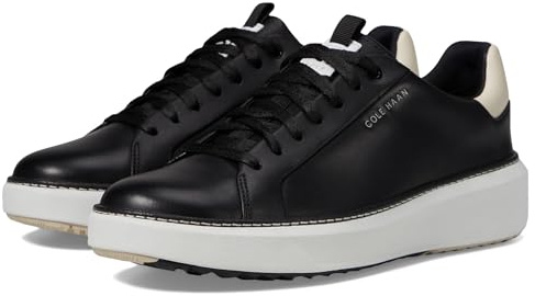 Cole Haan Women's GrandPro Topspin Golf Oxford, Black/Whitecap Grey, 3.5 UK