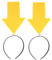 Operitacx 2 Stück Pfei Haarreifen, Lustige Haarreifen Party Pfei, Halloween-Haare Stirnband, Lustige Kopfbedeckung, Lustige Haarband füR Halloween Party Foto Requisiten