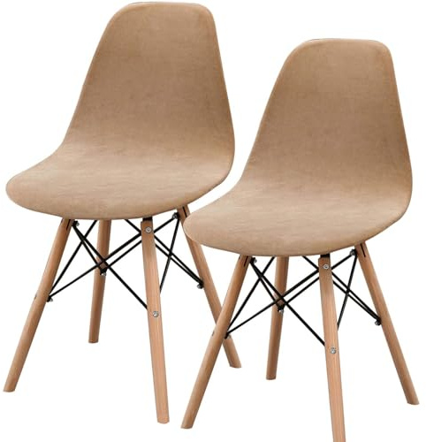 HLTQL Fundas para Sillas De Comedor Pack 4/2/6 Funda De Silla Nordica Terciopelo Fundas Sillas Ajustables Cocina ExtraíBles Y Lavables Cubiertas para Sillas (#15,2pcs)