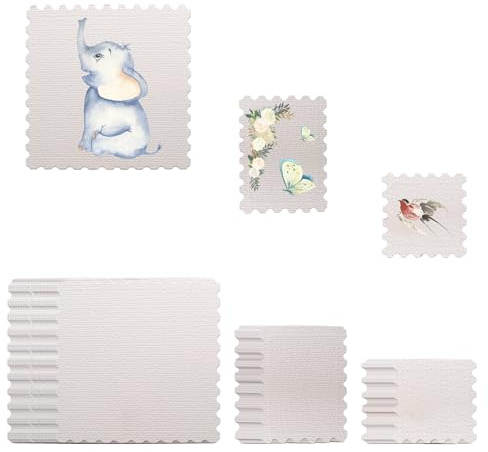 90 hojas de sellos vacíos, tarjetas postales, papel de acuarela, sello en blanco, tarjetas de acuarela, papel para tarjetas de regalo, 3 tamaños