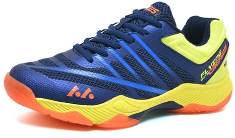 Men's Trainers Tennis Shoes Netball Trainers Squash Shoes Men Sport and Outdoor Gym Badminton Breathable Non-Slip Sneakers Women's Squash Sneakers Light Competition Training (Blue,9)