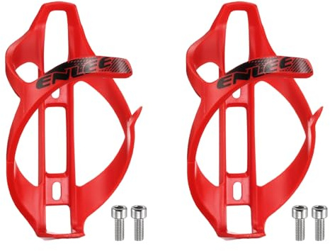 QUARKZMAN 2pcs Porte-Bidon De Vélo Léger Universel Support De Bouteille pour VTT Route Gravel, Rouge