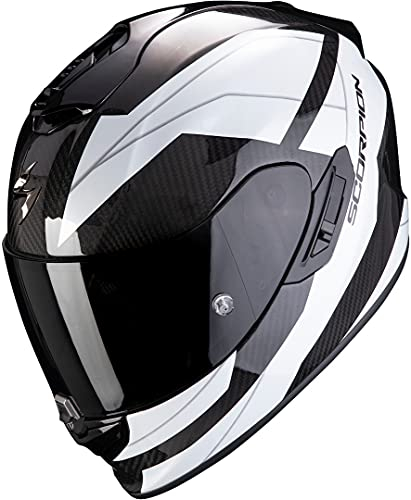 Scorpion Herren NC Motorrad Helm, Weiss/Schwarz, XL