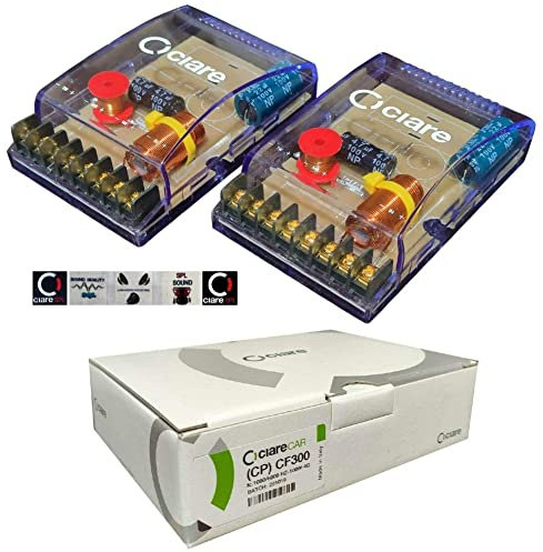 Ciare 2 CF300 crossover passivi 4 ohm 100 watt rms predisposizione auto per sistema a 3 vie woofer midrange tweeter porte portiere sportelli, coppia + 5 sticker omaggio