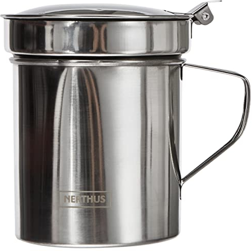 Nerthus FIH 831 Grasera 425 ml, Acero Inoxidable