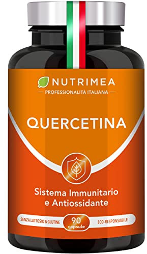 QUERCETINA I Bromelina I Vitamina C I Sistema Immunitario I Antinfiammatorio I Antiossidante I Integratore Alimentare I 90 Capsule