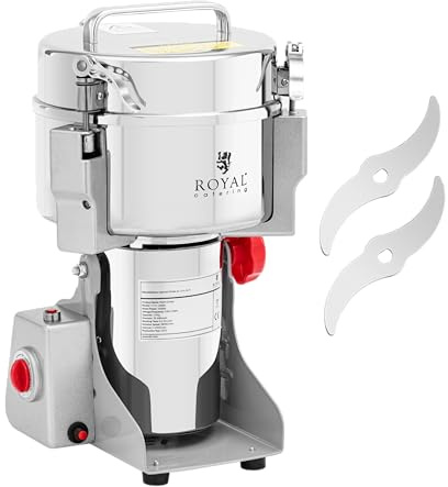 Royal Catering RCMZ-2000N Tritaspezie Elettrico 2000 g 21 x 9,5 cm 3400 W Tritatutto Multiuso Tritatutto Elettrico Tritaerbe