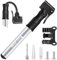 Mini-Fahrradpumpe, Tragbare Zwei-Ventil-Fahrradpumpe, Aluminium Luftpumpe Fahrrad alle Ventile, Schnelle Reifenaufblasvorrichtung Geeignet für Mountainbike, Rennrad