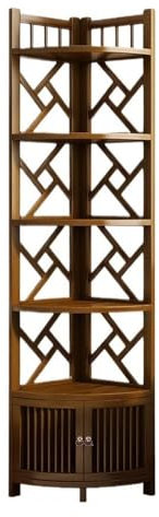 ZENY896V File Cabinet Corner Cabinet Storage Rack Multifunctional Style Living Room Corner Floor Standing for Household Use Printer Stand Home Office(Large)
