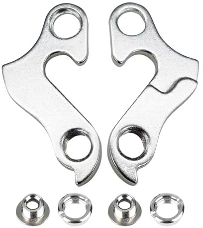 Set Di 2 Forcellini Cambio In Lega Di Alluminio Con Viti Incluse, Compatibili Con Mtb E Bici Da Strada, Ganci Posteriori Per Deragliatore, Protezione Telaio, Facili Da Installare E Sostituire​