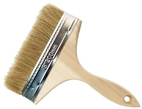 Pinceau de Surface XXL 200mm Édition Spéciale - Idéal pour Grandes Surfaces, Compatible avec Huile, Vernis, Acrylique, Peinture à la Craie, pour Bois Extérieur et Plus
