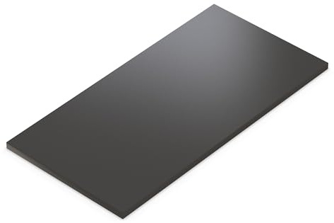 AUPROTEC Tischplatte 19mm Anthrazit 90x50 cm I Spanplatte mit 1mm ABS Kante & PU-Verleimung I melaminharzbeschichtet I elegant & wasserabweisend