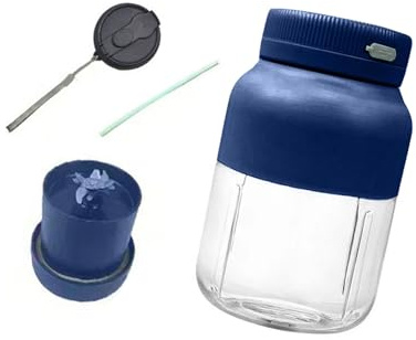Uqezagpa Combinateur imperméable pour concassage de neige liquide, capacité de 1300 ml, plan transportable dense, substance PC permanente, action silencieuse, structure de nettoyage rapide, combineur