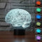 Jinson well 3D das menschliche gehirn Lampe optische Illusion Nachtlicht, 16 Farbwechsel Tisch Schreibtisch Dekoration Lampen USB Kabel kreatives Spielzeug