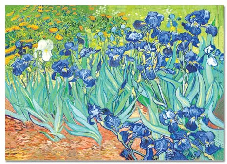 Giallobus - Quadro - Vincent Van Gogh - Iris - Vetro acrilico - 100L x 70l cm - Pronto da appendere - Quadri moderni per la casa