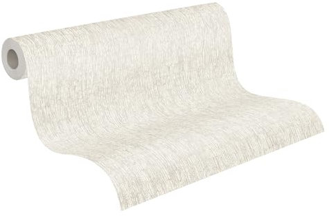 A.S. Création Smart Surfaces papier peint intissé à motif métallique 10,05 m x 0,53 m - blanc, gris, argent - papier peint à motifs pour différentes pièces Made in Germany - 395625