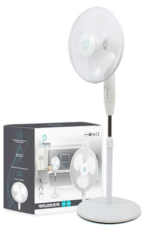 THE SECRET HOME - Ventilador de Suelo con Base - Ventilador con Varias Velocidades - Ideal para Habitación, Comedor, Salón u Oficina (Modelo 3-40 W)