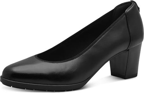 Tamaris Damen Klassische Ballerinas, Frauen Flats,Comfort Lining,TOUCHit-Fußbett,Slip-ons,klassisch elegant,Ballerinen,Black Leather,40 EU