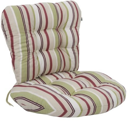 PATIO Rattansessel Auflage 55 cm Marocco 2 teilig Niedriglehner Polster gesteppt mit Schnüren Indoor & Outdoor