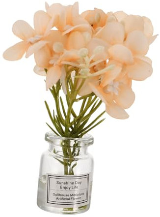 Warmhm Ornement De Mini Plante Ornement D'aménagement Paysager du Jardin Décor De Paysage Miniature Fleurs Artificielles en Pot pour L'extérieur Fleurs De Maison De Poupée Plastique