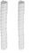 Animal Barrier For Tree Trunk Protector 2Pcs Flexible Plastic Wraps to Shield Young For Trees from Damage (white)