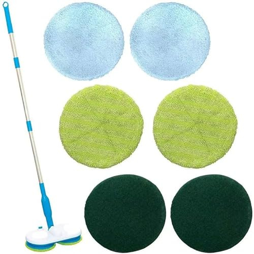 Aeroflux Cordless Electric Floor Mop – Rechargeable Scrubber, Sweeper, and Polisher(Blue)