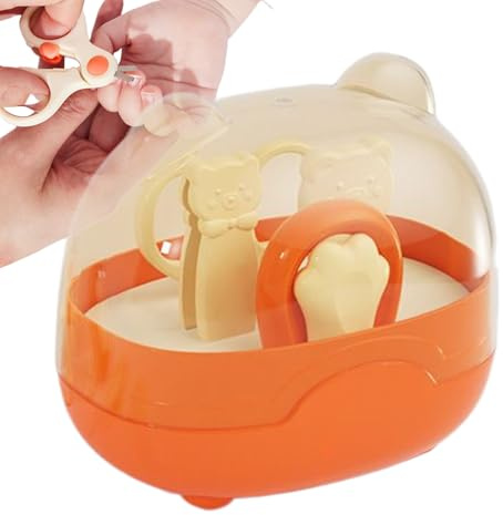 Cortauñas para bebés | Cortauñas para bebés con estuche lindo, herramientas de aseo, kit de manicura para uñas de los pies, pequeños, niñas, viajes en casa, escuela, jardín de infantes al