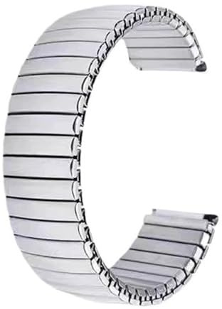 Bracelet de montre en acier inoxydable, élastique et extensible, avec interface universelle