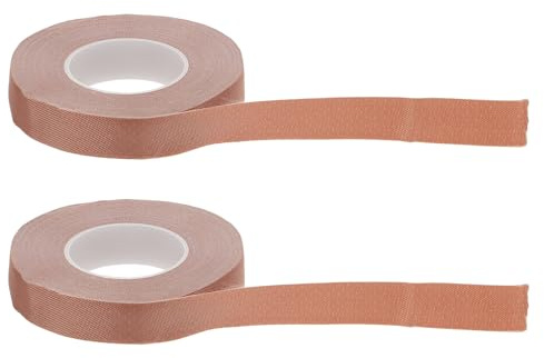 COMPUKAS 2 pièces Ruban Adhésif Respirant Coton pour Doigts Guzheng et Pipa Marron Protection Flexible et Anti-allergique pour Instruments à Cordes