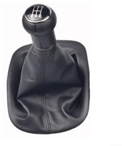 Funda para pomo de palanca de cambios para Passat B5 - Funda de palanca de cambios manual y de 6 velocidades con cubierta negra resistente al polvo, juego de palanca de cambios de balonmano (5
