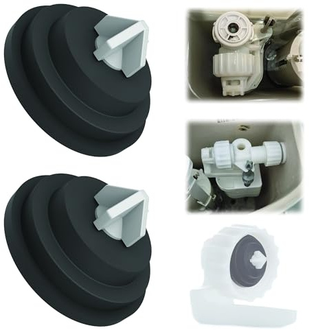SET 2 GUARNIZIONI MEMBRANE CON INSERTO PER RUBINETTO FLOTTORE BATI-SUPPORT Wc MECCANISMO DI CACCIA ACQUA | STOP PERDITA | SOSTITUZIONE COMPATIBILE CON SIAMP CLASSIC SWITCH OPTIMA COMPACT EC…