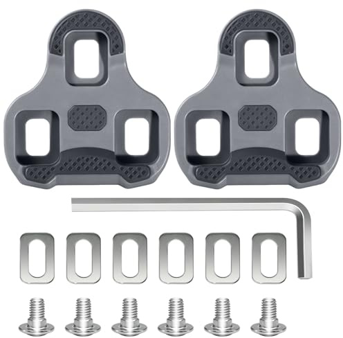 Pédales Vélo pour Look Keo Cleats 4.5°, Pédales Vélo avec Cales 3 Trous