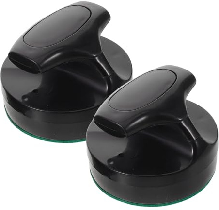 Healeved 2 Pezzi Pusher per Air Hockey in Gomma e Plastico Resistente All'usura con Controllo Preciso, Compatibile con Tavoli da Gioco per Partite in Famiglia e Competizioni Casalinghe