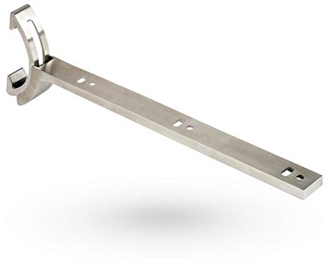 SO-TECH® Regalträger Winkelkonsole Regalkonsole aus Edelstahl/gebürstet/verstellbar für Dachschrägen/Design trifft auf Funktion