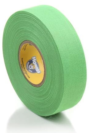Schlägertape Profi Cloth Hockey Tape 25mm f. Eishockey farbig (neon grün), 23 m