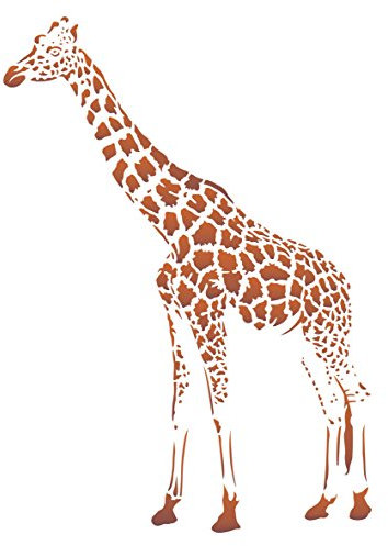Schablone, Giraffe, 16,5 x 23 cm, wiederverwendbar, afrikanische Tiere