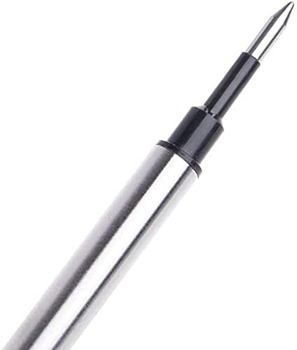 Lot de 5 recharges pour stylo roller compatibles avec la plupart des stylos à bille rechargeables à encre noire ou bleue