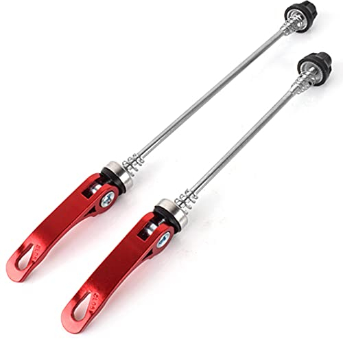 PLATT Cierres rápidos para Bicicletas, Aleación Aluminio Bike Pinchos De Eje De Liberación Rápida, Eje De Rueda Delantero Y Trasero para Bicicleta, para Bicicleta De Montaña Y Carretera