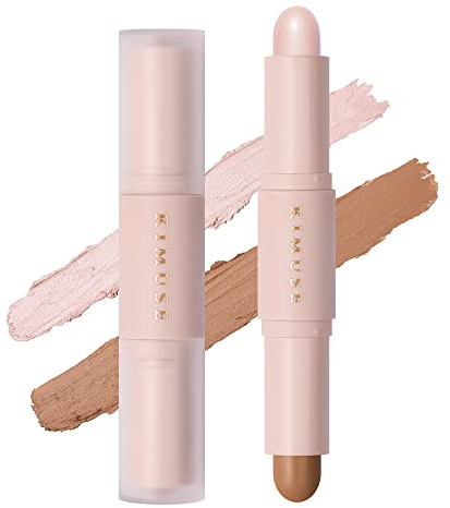 KIMUSE Kontur Stift Highlighter, Concealer Contouring Pen für einen definierten und Hightlighting Look, Contour stick Bronzer Face Make-up für jeden Hauttyp, Creamy Texture